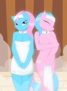Rating: Questionable Score: 0 Tags: aloe_(mlp) anthro anthrofied blue_body blue_eyes blue_fur blue_hair breasts cleavage clothed clothing collar duo e621 earth_pony equid equine eyes_closed featureless_breasts female friendship_is_magic fur hair hasbro hi_res holding_object holding_towel horse inside long_hair looking_at_viewer lotus_(mlp) mammal my_little_pony pink_body pink_fur pink_hair pony sauna sibling_(lore) towel towel_only twins_(lore) whitmaverick User: bunchy7s
