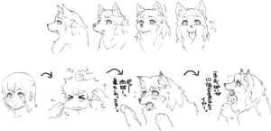 Rating: Safe Score: 0 Tags: 2009 animal_humanoid basic_sequence black_and_white canid canid_humanoid canine canine_humanoid canis dog_humanoid domestic_dog e621 female feral feral_transformation human human_to_feral humanoid japanese_text looking_at_viewer mammal mammal_humanoid monochrome multi_frame_sequence nezumi_(artist) sequence solo species_transformation text tongue tongue_out transformation transformation_sequence translated User: bunchy7s