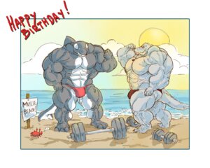 Rating: Questionable Score: 0 Tags: 5:4 abs alligator alligatorid anthro aquatic barbell bulge cetacean claws clothed clothing cloud crocodilian detailed_background dolphin duo_focus e621 english_text eyewear fangs fin fish flexing grin group male mammal muscular muscular_anthro muscular_male oceanic_dolphin orca outside reptile sand scalie seaside skimpy sky smile speedo stagor55 standing sun sunglasses swimwear tail teeth text thought_bubble toothed_whale water User: bunchy7s