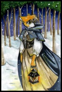 Rating: Safe Score: 0 Tags: anthro biped canid canine cloak clothed clothing detailed_background dress e621 female female_anthro forest fox fully_clothed fur hair half-closed_eyes holding_lantern holding_object lamp lantern mammal multicolored_body multicolored_fur narrowed_eyes nature orange_body orange_fur orange_hair outside plant short_hair snout snow snowing solo standing tracy_j._butler traditional_media_(artwork) tree white_body white_fur wood worried User: bunchy7s Rating: Safe Score: 0 Tags: anthro biped canid canine cloak clothed clothing detailed_background dress e621 female female_anthro forest fox fully_clothed fur hair half-closed_eyes holding_lantern holding_object lamp lantern mammal multicolored_body multicolored_fur narrowed_eyes nature orange_body orange_fur orange_hair outside plant short_hair snout snow snowing solo standing tracy_j._butler traditional_media_(artwork) tree white_body white_fur wood worried User: bunchy7s