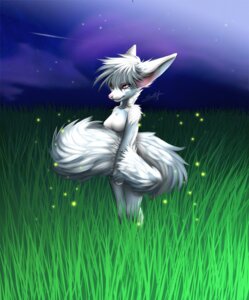 Rating: Safe Score: 0 Tags: ambient_arthropod ambient_firefly ambient_insect anthro arthropod biped breasts canid canine cloud e621 featureless_breasts female fennec_fox field fluffy fluffy_tail fox fur grass holding_tail mammal nude otania outside pacmancorp pink_nose plant pointy_ears prick_ears red_eyes sky solo standing tail true_fox white_body white_fur User: bunchy7s