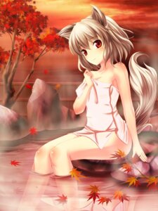Rating: Questionable Score: 0 Tags: 3:4 animal_humanoid autumn bare_shoulders blush canid canid_humanoid canine canine_humanoid canis detailed_background dog_humanoid domestic_dog e621 falling_leaves female fence grey_hair hair hi_res hot_spring humanoid leaf looking_at_viewer mammal mammal_humanoid maple_leaf momiji_inubashiri plant red_eyes scenery short_hair sitting solo sunset tail touhou towel towel_only tree water バグ User: bunchy7s