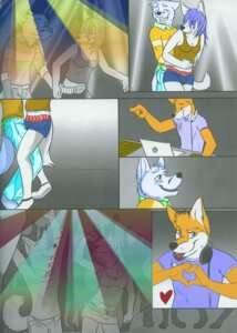 Rating: Questionable Score: 0 Tags: anthro black_nose blue_eyes blue_hair bottomwear canid canine canis clothed clothing comic computer dancing dialogue disc_jockey duo_focus e621 ears_down electronics elliot_(fluke) english_text eyes_closed female fluke fox fur green_eyes group hair half-closed_eyes hand_holding heart_symbol hi_res long_hair looking_at_viewer male mammal motion_of_the_ocean narrowed_eyes nervous open_mouth orange_body orange_fur pivoted_ears ryan_(fluke) shorts skirt smile smirk tail text tina_(fluke) tongue tongue_out wolf User: bunchy7s