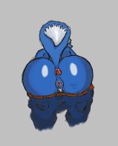 Rating: Explicit Score: 0 Tags: anus belt blue_body bottomwear butt canid canine clothing denim denim_bottomwear denim_clothing digital_media_(artwork) e621 female fox gaping genitals jeans mammal mosh_grizzly outline pants raised_tail solo tail tattoo undressing vulva User: bunchy7s