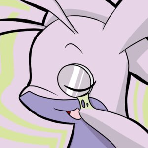 Rating: Safe Score: 0 Tags: 1:1 2013 ambiguous_gender classy e621 eyes_closed eyewear feral foxyfool gastropod generation_6_pokemon goodra green_background happy low_res mollusk monocle nintendo open_mouth pokemon pokemon_(species) purple_background raised_arm simple_background slime smile solo tongue User: bunchy7s
