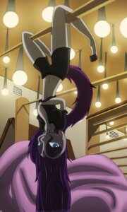 Rating: Safe Score: 0 Tags: 3:5 anthro blue_eyes bottomwear breasts clothed clothing dangling dreamkeepers e621 female hair hi_res kalei_(dreamkeepers) long_hair looking_at_viewer mammal midriff navel nipple_outline purple_hair shorts solo sw1tchbl4de upside_down User: bunchy7s
