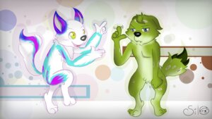 Rating: Safe Score: 0 Tags: 16:9 agent_green agent_yushki anthro canid canine canis dancing domestic_dog duo e621 fur green_body green_fur grumpy happy husky male mammal multicolored_body multicolored_fur nordic_sled_dog purple_body purple_fur riisago spitz tail white_body white_fur widescreen User: bunchy7s