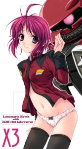 Rating: Explicit Score: 0 Tags: 1girls ahoge antenna_hair black_legwear black_thighhighs blush bottomless bow bow_panties female flat_chest glowing glowing_eyes gundam gundam_seed gundam_seed_destiny leaning_forward lunamaria_hawke mecha military military_uniform miyama-zero mobile_suit navel no_pants panties pink_hair purple_eyes purple_hair rule34 short_hair smile standing thighhighs turtleneck underwear uniform white_panties zgmf-1000_zaku_warrior User: bunchy7s