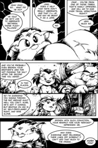 Rating: Safe Score: 0 Tags: 2:3 anthro big_breasts breaking_the_fourth_wall breasts clothed clothing comic dialogue domestic_cat drake_fenwick e621 english_text felid feline felis female feral male mammal monochrome murid murine rat rodent text User: bunchy7s