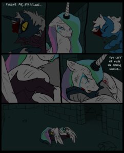 Rating: Questionable Score: 0 Tags: 2012 blood bodily_fluids clothed clothing comic crying cutie_mark death dialogue digital_media_(artwork) duo e621 english_text equid equine feathered_wings feathers female feral friendship_is_magic fur grief hair hasbro horn inside killing lamentation male mammal metal_(artist) multicolored_hair my_little_pony mythological_creature mythological_equine mythology pink_eyes princess princess_celestia_(mlp) professor_starflare_(metal) royalty sad scalie tears tears_on_cheek text unicorn white_body white_feathers white_fur white_hair winged_unicorn wings User: bunchy7s