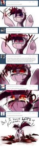 Rating: Questionable Score: 0 Tags: askscissortwilight big_eyes blood bodily_fluids crying digital_media_(artwork) e621 english_text equid equine female feral gore grimdark group hasbro hi_res horse insane iopichio mammal my_little_pony nosebleed pony red_eyes scissor_twilight solo_focus spiral spiral_eyes tears text User: bunchy7s