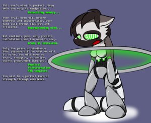 Rating: Safe Score: 0 Tags: anthro black_hair breasts chibi e621 english_text female fur grey_body grey_fur hair hoop hoop_transformation hypnosis lemur machine mammal metallic_body mind_control nx-42 open_mouth primate ring ringed_eyes robot robotization simple_background solo standing strepsirrhine text transformation transformation_ring User: bunchy7s