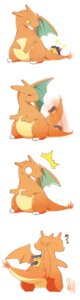 Rating: Safe Score: 0 Tags: ambiguous_gender azuma_minatsu charizard chibi comic digital_media_(artwork) dragon duo e621 feral fire flaming_tail generation_1_pokemon generation_2_pokemon hi_res humor membrane_(anatomy) membranous_wings mythological_creature mythological_scalie mythology nintendo orange_body orange_skin playing pokemon pokemon_(species) question_mark scalie simple_background sitting standing tail typhlosion wings User: bunchy7s