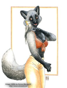 Rating: Safe Score: 0 Tags: 2006 5_fingers anthro avian bird black_body black_fur black_nose bottomwear bra canid canine carrying_another chest_tuft claws clothing duo e621 fangs female feral fingers fluffy fluffy_tail fox fur grey_body grey_fur kacey looking_aside mammal nude on_shoulder open_mouth orange_eyes pants perching portrait red_fox side_view silver_fox simple_background smile solo_focus standing tail teeth three-quarter_portrait traditional_media_(artwork) true_fox tuft underwear white_body white_fur User: bunchy7s