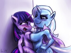 Rating: Explicit Score: 0 Tags: 4:3 against_surface against_wall anthro anthrofied asymmetrical_breast_frottage blush bodily_fluids breast_squish breasts breasts_frottage cape clothing cool_colors drooling duo e621 equid equine female female/female friendship_is_magic fur hair half-closed_eyes hasbro horn lopsidedworld mammal multicolored_hair my_little_pony mythological_creature mythological_equine mythology narrowed_eyes nude open_mouth purple_body purple_eyes purple_fur purple_hair saliva side_boob simple_background smile squish sweat titfight trixie_(mlp) twilight_sparkle_(mlp) two_tone_hair unicorn white_background User: bunchy7s