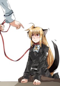 Rating: Safe Score: 0 Tags: animal_humanoid blonde_hair blush canid canid_humanoid canine canine_humanoid clipe clothing collar dog_humanoid dog_tail duo e621 fate_testarossa female hair humanoid hybrid leash legwear long_hair low-tied_long_hair lyrical_nanoha mahou_shoujo_lyrical_nanoha_strikers mammal mammal_humanoid military military_uniform pantyhose red_eyes solo_focus tail takamachi_nanoha tied_hair tsab_executive_military_uniform uniform User: bunchy7s