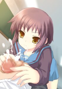 Rating: Explicit Score: 0 Tags: cardigan censored clothing cum fellatio female handjob human male nagato_yuki oral penis rule34 safi_(artist) school_uniform seifuku serafuku skirt straight suzumiya_haruhi_no_yuuutsu yellow_eyes User: bunchy7s