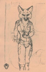 Rating: Questionable Score: 0 Tags: anthro bodysuit breasts canid canine caribou_(artist) cleavage clothed clothing e621 female flight_suit fox hi_res jumpsuit mammal sketch skinsuit solo tail tight_clothing uniform unprofessional_behavior unzipped unzipping zipper zipper_jumpsuit User: bunchy7s