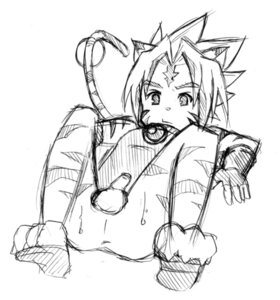 Rating: Explicit Score: 0 Tags: anthro anus balls bell black_and_white bodily_fluids butt clothing collar digital_drawing_(artwork) digital_media_(artwork) e621 felid genitals gloves handwear kemono kogenta_(onmyou_taisenki) lying male mammal monochrome oekaki on_back onmyou_taisenki pantherine penis presenting presenting_hindquarters sketch solo stripes sweat tail tiger unknown_artist young young_male User: bunchy7s