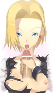 Rating: Explicit Score: 0 Tags: android_18 bitchen blonde_hair breasts censored dragon_ball dragon_ball_z earrings female highres imminent_facial looking_at_viewer male nipples open_mouth penis pov rule34 straight_hair torn_clothes User: bunchy7s
