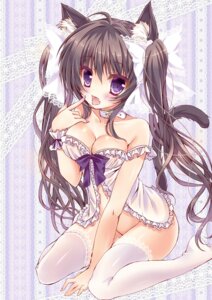 Rating: Questionable Score: 0 Tags: accessory ahoge alternative_fashion animal_humanoid babydoll black_hair bottomless bow_babydoll breasts cat_humanoid cat_tail cleavage clothed clothing collar domestic_cat e621 felid felid_humanoid feline feline_humanoid felis female hair hair_accessory hair_ribbon hi_res honoka_chiffon humanoid j-fashion lace lace-trimmed_legwear legwear lingerie long_hair looking_at_viewer mammal mammal_humanoid medium_breasts nightgown no_underwear open_mouth pigtails purple_bow purple_eyes ribbons simple_background sitting solo thigh_highs tongue tongue_out wariza white_babydoll white_clothing white_legwear User: bunchy7s