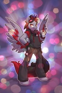 Rating: Safe Score: 0 Tags: 2:3 absurd_res anthro atryl biped black_bottomwear black_clothing black_pants bottomwear caliber clothing cutie_mark digital_media_(artwork) dotted_background e621 equid equine eyewear fan_character feathered_wings feathers gas_mask goggles grey_body grey_feathers grey_skin hasbro hi_res hoodie lens_flare male mammal mask my_little_pony mythological_creature mythological_equine mythology pants pattern_background pegasus red_body red_feathers simple_background solo standing topwear wings User: bunchy7s Rating: Safe Score: 0 Tags: 2:3 absurd_res anthro atryl biped black_bottomwear black_clothing black_pants bottomwear caliber clothing cutie_mark digital_media_(artwork) dotted_background e621 equid equine eyewear fan_character feathered_wings feathers gas_mask goggles grey_body grey_feathers grey_skin hasbro hi_res hoodie lens_flare male mammal mask my_little_pony mythological_creature mythological_equine mythology pants pattern_background pegasus red_body red_feathers simple_background solo standing topwear wings User: bunchy7s