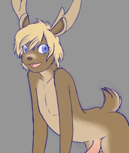 Rating: Explicit Score: 0 Tags: anthro antlers balls biped blonde_hair blue_eyes brown_body brown_fur brown_nose colored_sketch deer e621 erection fur genitals grey_background hair horn looking_aside looking_at_viewer male mammal nude open_mouth open_smile penis raised_tail short_hair simple_background sketch smile solo tail tan_body tan_fur zoichi User: bunchy7s