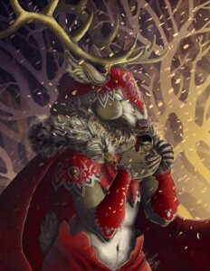 Rating: Safe Score: 0 Tags: absurd_res avian bird cape cervine christmas chutkat clothed clothing deer e621 elk gloves handwear hi_res holidays male mammal outside snow snowing solo winter User: bunchy7s
