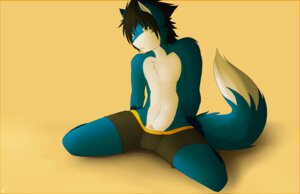 Rating: Explicit Score: 0 Tags: 2013 animal_genitalia anthro athletic balls biped black_clothing black_hair black_underwear blue_body blue_fur boxer_briefs canid canine clothed clothing digital_media_(artwork) e621 fluffy fluffy_tail fox fur genitals hair looking_at_viewer male mammal muscular muscular_anthro otterbits pecs penis penis_tip pose shaded sheath simple_background sitting solo spread_legs spreading tail topless underwear yellow_background yellow_eyes User: bunchy7s