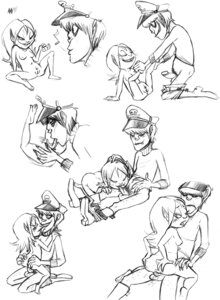 Rating: Explicit Score: 0 Tags: annie-mae anus balls butt cunnilingus duo e621 erection fellatio female genitals gorillaz hi_res human interspecies jenny_(annie-mae) male male/female mammal monochrome murdoc_niccals nixi_(species) nude oral penile penis sex sketch vaginal vulva User: bunchy7s