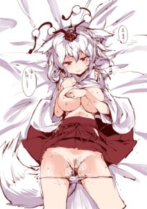 Rating: Explicit Score: 0 Tags: animal_humanoid armwear asian_mythology big_breasts blush bodily_fluids breasts canid canid_humanoid canine canine_humanoid canis clothing clothing_pull covering covering_breasts covering_self detached_sleeves e621 east_asian_mythology female genital_fluids genitals grey_hair hair hand_on_breast hat headgear headwear hi_res humanoid inviting japanese_mythology karochii_(mochiya) looking_at_viewer lying mammal mammal_humanoid momiji_inubashiri mythology panties panty_pull pubes red_eyes restricted_palette short_hair solo standalone tengu tokin_hat touhou underwear underwear_pull vaginal_fluids vulva white_clothing white_panties white_underwear wolf wolf_humanoid wolf_tail yokai User: bunchy7s