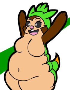 Rating: Questionable Score: 0 Tags: 2013 :3 black_sclera breakingcopyrightlaws_(artist) breasts brown_body brown_markings brown_skin buckteeth chespin countershading digital_media_(artwork) dipstick_tail e621 featureless_breasts female generation_6_pokemon green_body green_hair green_skin hair markings multicolored_tail nintendo nude obese obese_female open_mouth orange_markings overweight overweight_female pink_nose pink_tongue pokemon pokemon_(species) pokemorph portrait raised_arm short_tail simple_background solo standing tail tail_markings tan_body tan_countershading tan_skin teeth three-quarter_portrait tongue two_tone_tail white_background white_eyes User: bunchy7s