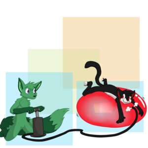 Rating: Safe Score: 0 Tags: 1:1 2013 air_inflation air_puff alan_greenspan anthro balloon balloon_fetish balloon_support black_body black_fur canid canine cloud_emanata domestic_cat duo e621 emanata felid feline felis fox fur green_body green_fur hi_res hose hose_inflation inflatable inflatable_ride inflatable_support inflating inflating_balloon inflation jearic kneeling latex lying lying_on_balloon male mammal on_balloon on_front paws pump pumping purple_eyes raised_tail red_eyes tail windscar User: bunchy7s