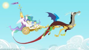 Rating: Safe Score: 0 Tags: 2013 absurd_res antlers armor blue_body blue_feathers chariot_(vehicle) chimera cloud crown discord_(mlp) draconequus e621 equid equine feathered_wings feathers female feral friendship_is_magic grievousfan group hair hasbro headgear hi_res horn long_hair male mammal membrane_(anatomy) membranous_wings my_little_pony mythological_creature mythological_equine mythology outside pegasus princess princess_celestia_(mlp) royal_guard_(mlp) royalty sky skyscape sun tail tail_tuft tuft white_body white_feathers winged_unicorn wings User: bunchy7s