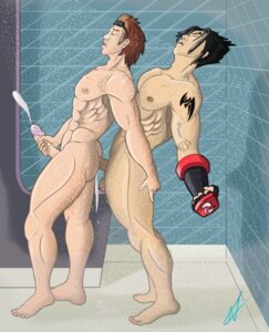 Rating: Explicit Score: 0 Tags: 2boys anal hwoarang jin_kazama kazama_jin male nexusatra rule34 shower tekken yaoi User: bunchy7s