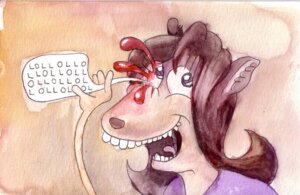 Rating: Questionable Score: 0 Tags: american_opossum anthro balson black_eyes blood bodily_fluids dialogue e621 english_text female gore humor laugh mammal marsupial mixed_media painting_(artwork) pen_(artwork) self-harm solo speech_bubble stab surrealism teeth text traditional_media_(artwork) traditional_painting_(artwork) traditional_watercolor_(artwork) watercolor_(artwork) User: bunchy7s Rating: Questionable Score: 0 Tags: american_opossum anthro balson black_eyes blood bodily_fluids dialogue e621 english_text female gore humor laugh mammal marsupial mixed_media painting_(artwork) pen_(artwork) self-harm solo speech_bubble stab surrealism teeth text traditional_media_(artwork) traditional_painting_(artwork) traditional_watercolor_(artwork) watercolor_(artwork) User: bunchy7s