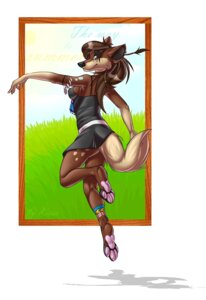 Rating: Safe Score: 0 Tags: anthro brown_eyes brown_hair canid canine canis dancing e621 english_text feet female hair hi_res hindpaw kyander mammal paws piercing smile solo tail text wolf User: bunchy7s