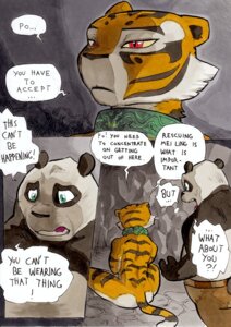 Rating: Safe Score: 0 Tags: 2013 anthro bear better_late_than_never collar comic daigaijin dialogue dreamworks duo e621 english_text felid female giant_panda green_eyes kung_fu_panda lol_comments male mammal master_po_ping master_tigress nude open_mouth painting_(artwork) pantherine red_eyes sitting slightly_chubby tail text tiger traditional_media_(artwork) traditional_painting_(artwork) traditional_watercolor_(artwork) watercolor_(artwork) User: bunchy7s