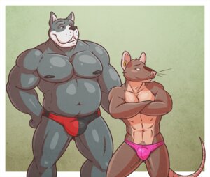 Rating: Questionable Score: 0 Tags: 2013 abs anthro biceps big_muscles blush bulge canid canine canis clamcrusher clothed clothing crossed_arms domestic_dog duo e621 ear_piercing fur great_dane hound_(houndgrey) male mammal mastiff molosser mouse murid murine musclegut muscular muscular_male nipples pecs piercing pink_clothing rodent slightly_chubby speedo swimwear tiptoe_(tiptoe) topless User: bunchy7s
