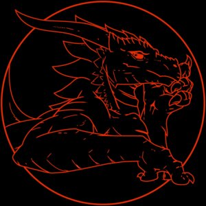 Rating: Safe Score: 0 Tags: 1:1 ambiguous_gender anthro bad_dragon black_background circle dragon e621 hi_res horn line_art looking_at_viewer monochrome mythological_creature mythological_scalie mythology red_theme scalie simple_background solo unknown_artist User: bunchy7s