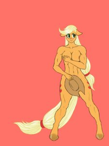 Rating: Questionable Score: 0 Tags: 2013 3:4 abs anthro anthrofied applejack_(mlp) blonde_hair blush breasts clothing cowboy_hat cutie_mark e621 earth_pony equid equine female freckles friendship_is_magic hair hasbro hat headgear headwear hi_res horse lurking_tyger mammal muscular muscular_anthro muscular_female my_little_pony pony simple_background solo tail User: bunchy7s