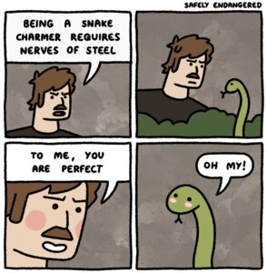 Rating: Safe Score: 0 Tags: 2014 ambiguous_gender blush comic dialogue duo e621 english_text facial_hair feral flirting grey_background human humor male mammal mustache open_mouth plant pun reptile safely_endangered scalie shrub simple_background snake snake_charming text tongue visual_pun User: bunchy7s Rating: Safe Score: 0 Tags: 2014 ambiguous_gender blush comic dialogue duo e621 english_text facial_hair feral flirting grey_background human humor male mammal mustache open_mouth plant pun reptile safely_endangered scalie shrub simple_background snake snake_charming text tongue visual_pun User: bunchy7s