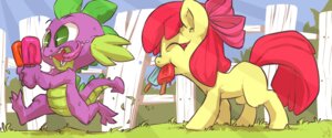 Rating: Safe Score: 0 Tags: 2013 apple_bloom_(mlp) atryl bodily_fluids candy dessert digital_media_(artwork) dragon duo e621 earth_pony equid equine fangs female fence feral food friendship_is_magic grass green_eyes hair hasbro hi_res horse lollipop male mammal my_little_pony mythological_creature mythological_scalie mythology outside plant pony pupils red_hair running saliva scalie slit_pupils spike_(mlp) tail teeth young young_feral User: bunchy7s