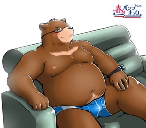 Rating: Questionable Score: 0 Tags: anthro bear biped black_nose blue_eyes blush boxer_briefs brown_bear brown_body brown_fur bulge clothing e621 fur furniture grizzly_bear hi_res male mammal moobs navel nipples overweight overweight_anthro overweight_male shinoda_hamazaki sitting sofa solo underwear ursine User: bunchy7s