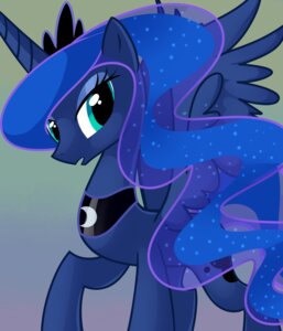 Rating: Safe Score: 0 Tags: aaplepiee absurd_res blue_body blue_eyes blue_feathers blue_fur blue_hair crown e621 equid equine feathered_wings feathers female feral friendship_is_magic fur gradient_background hair hasbro headgear hi_res horn long_hair looking_at_viewer mammal my_little_pony mythological_creature mythological_equine mythology open_mouth princess_luna_(mlp) simple_background solo winged_unicorn wings User: bunchy7s