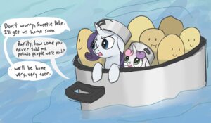 Rating: Safe Score: 0 Tags: 2012 animate_inanimate blue_eyes child cooking_pot dialogue digital_media_(artwork) e621 english_text equid equine female feral food friendship_is_magic fur green_eyes group hair hasbro horn mammal multicolored_hair my_little_pony mythological_creature mythological_equine mythology outside plant potato purple_hair rarity_(mlp) sea smile spicyhamsandwich sweetie_belle_(mlp) text two_tone_hair unicorn vegetable water white_body white_fur young young_feral User: bunchy7s