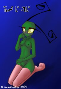 Rating: Explicit Score: 0 Tags: alien alien_humanoid antennae_(anatomy) azure-neon blue_background breasts clothing e621 female footwear genitals green_body green_nipples green_skin green_vulva humanoid invader_zim irken legwear nickelodeon nipples non-mammal_breasts non-mammal_nipples nude pink_clothing pink_legwear simple_background small_breasts socks solo thigh_highs thigh_socks vulva yellow_eyes zoe-chan User: bunchy7s