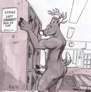 Rating: Explicit Score: 0 Tags: amtrack88 anthro antlers butt clock deer e621 english_text erection genitals horn locker locker_room male mammal masturbation penile penile_masturbation penis solo text User: bunchy7s