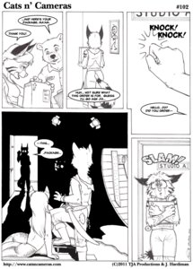 Rating: Safe Score: 0 Tags: 2011 anthro arm_support bear bella_tyler_moore black_and_white cats_n'_cameras clothed clothing comic dialogue digital_media_(artwork) domestic_cat e621 english_text felid feline felis female group innuendo james_m_hardiman lying male mammal melee_weapon mixed_media monochrome on_side pen_(artwork) simple_background standing step_pose sword tail text topless traditional_media_(artwork) url walk-in weapon white_background User: bunchy7s