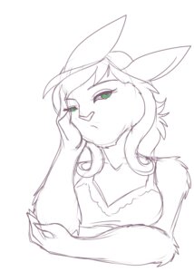 Rating: Safe Score: 0 Tags: absurd_res big_breasts bored breasts chaosconfetti clothing e621 emily_floyd female green_eyes hair hi_res lagomorph leporid long_hair looking_at_viewer mammal nightgown rabbit ravindra simple_background sketch solo white_background User: bunchy7s